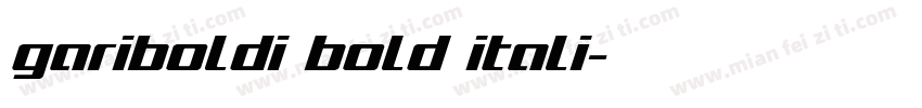 gariboldi bold itali字体转换